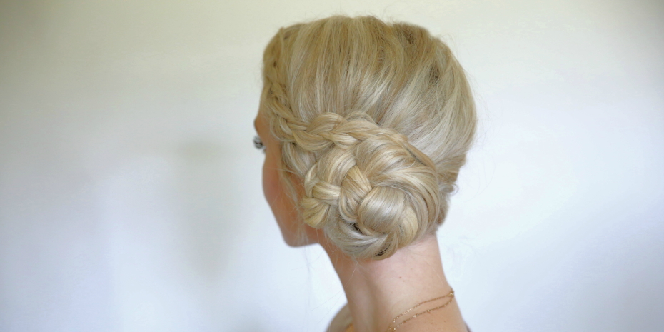 braided bun hairstyle